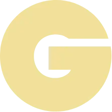 Litera "g" z loga "EGO". Złoty kolor.